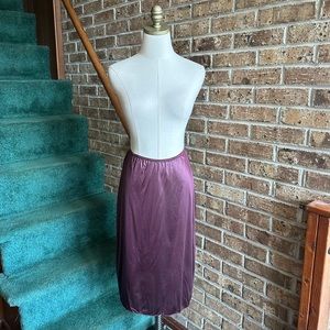 Dior Purple Satin Slip Skirt